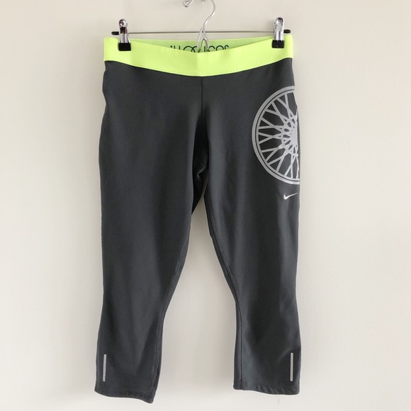 Nike Pants - Nike x Soulcycle Relay Gray Running Spinning Crops